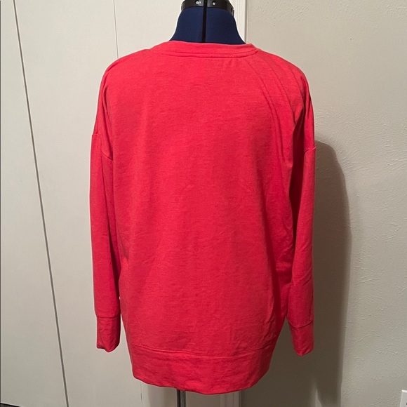 NFL Kansas City Chiefs Red Crew Neck Sweatshirt Embroidered Logo 🏈 | Size L - Picture 2 of 12